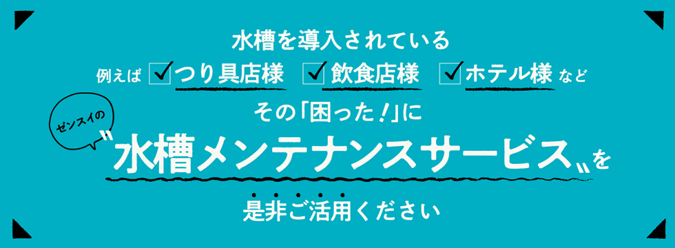 水槽メンテナンスサービス