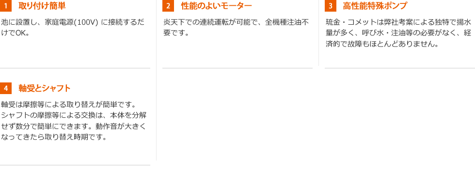 ウォータークリーナーの特徴