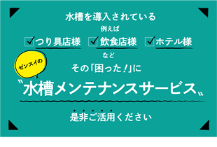 水槽メンテナンスサービス